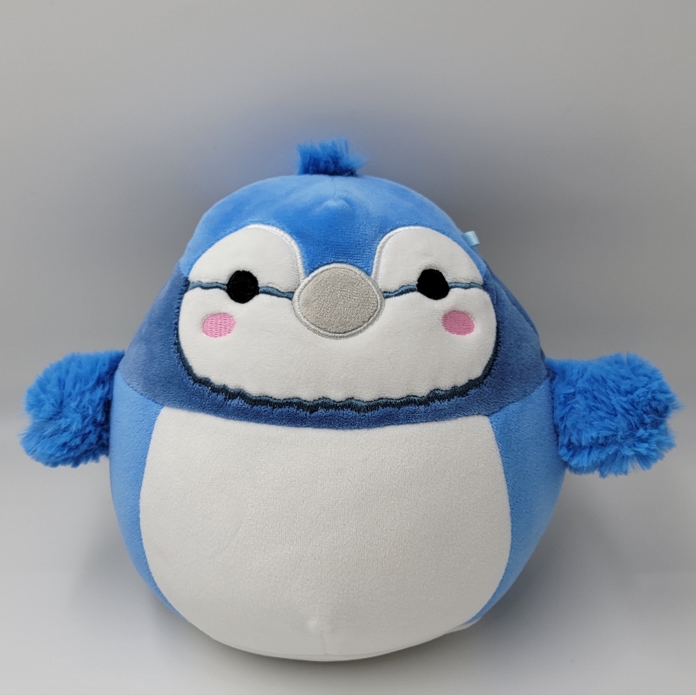Squishmallows Babs the Blue Jay Bird Soft Plush Kelly Toys Jazwares Pink Cheeks